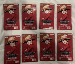 One Piece OP-13 Carrying On His Will Sleeved Booster Pack Lot x8 English Sealed - Image 1