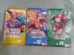 One Piece TCG Starter Deck Bundle Lot of 3 ST-09, ST-22, ST-24 - New Sealed - Image 1