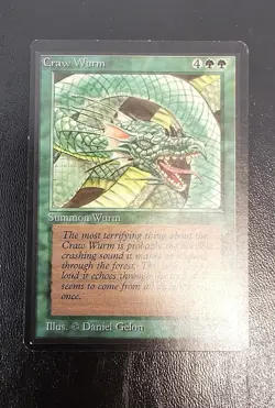 MTG - Craw Wurm - Beta - Light Play - Image 1