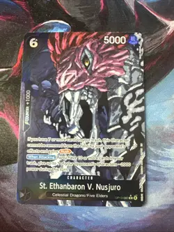 St. Ethanbaron V. Nusjuro One Piece TCG Alt Art OP13-080 Carrying On His Will NM - Image 1
