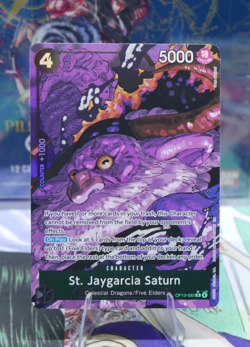 One Piece TCG St. Jaygarcia Saturn (Alternate Art) OP13-083 Carrying On His Will - Image 1