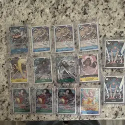 Bandai One Piece CCG Foil Alt Art Character Lot 12 EN Buggy OP05 EB04 - Image 1