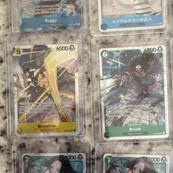 Bandai One Piece CCG Foil Alt Art Character Lot 12 EN Buggy OP05 EB04 - Image 3