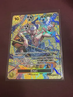 Enel (SP) EB02-052 SR, Adventure on Kami's Island, One Piece Card Game Holo Foil - Image 1