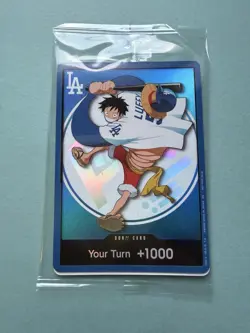 (1) One Piece Dodgers Promo Card Monkey D. Luffy 2026 sealed - Image 1