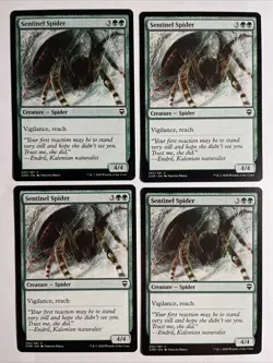 4x Mtg Commander Legends Sentinel Spider NM/M Magic The Gathering - Image 1