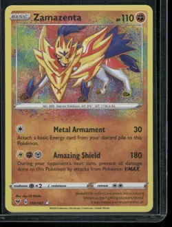 Zamazenta 102/185 Amazing Rare Vivid Voltage Pokemon TCG NM/MINT - Image 1