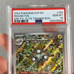 Magneton #159 Pokemon Center ETB Surging Sparks Promo 2024 - PSA 10 GEM MINT - Image 2