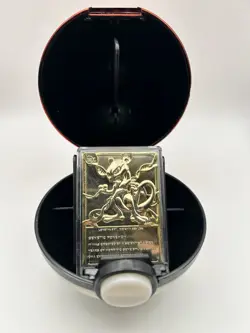 Pokemon MEWTWO 23k Gold Plated Trading Card 1999 Burger King W CERT of AUTH - Image 1