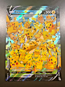 Pikachu V-UNION Jumbo NM – Sword & Shield Promo Pokemon Card - Image 1