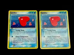2004 Pokemon ex Hidden Legends 40/101 Luvdisc LP Regular Uncommon x2 - Image 1