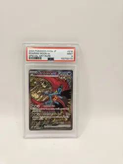 Pokemon Card Roaring Moon EX 218/187 Terastal Festival ex PSA 9 MT Full Art JAP - Image 1