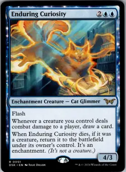 Enduring Curiosity - Duskmourn House of Horror (DSK) NM MTG - Image 1