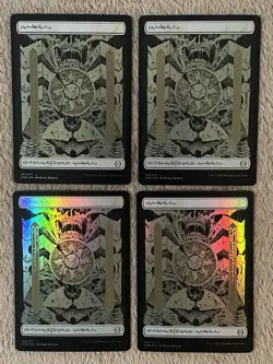 MTG - Plains Phyrexian Foil (4) - ONE - NM - Magic The Gathering - Image 1