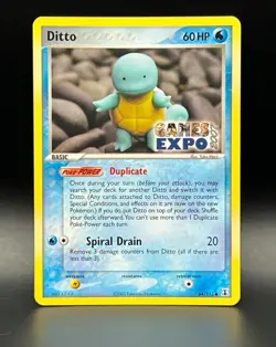 🔥GAMES EXPO (Ditto- Squirtle) Ex Delta Species 64/113-Rare Pokemon Promo NM+ - Image 1