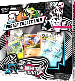 Pokemon TCG SV10.5 Black Bolt & White Flare Unova Poster Collection Box Sealed - Image 1