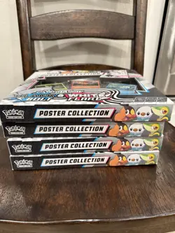 Pokemon TCG SV10.5 Black Bolt & White Flare Unova Poster Collection Box Sealed - Image 2