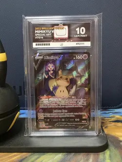 Mimikyu v Brilliant Stars Pokemon TG16 Ace Gem Mint 10 - Perfect Sub Grades 🔥 - Image 1