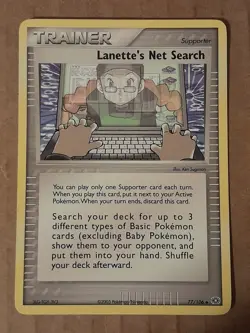 Pokemon Lanette's Net Search 77/106 ex Emerald NM See Pictures - Image 1