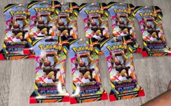 Pokemon TCG Phantasmal Flames Sleeved Booster Pack Lot of 9 Sealed - Image 1