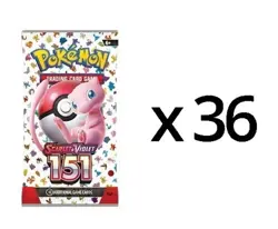 Pokemon TCG Scarlet & Violet 151 Booster Pack Lot of 36 FACTORY SEALED PACKS! - Image 1