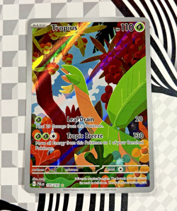 Pokemon TCG Tropius 195/193 Scarlet & Violet Paldea Evolved Illustration Rare - Image 1