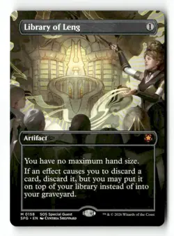 Library of Leng (Borderless) 158 Mythic MTG SPG NM - Image 2