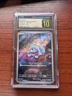 Pokemon Greavard 087/078 SV1V Violet EX Full Art Rare Holo CGC Pristine 10 Holo - Image 1