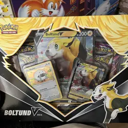 Pokemon TCG Boltund V Box Collection Factory Sealed New Sword & Shield Promo - Image 1