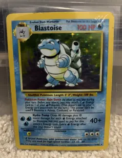 1999 Pokemon Blastoise Base Set Holo Rare Card 2/102 Unlimited Edition WOTC - Image 1