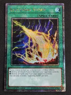 Yu-Gi-Oh! Lightning Storm (Quarter Century Secret Rare) 1st Ed RA01-EN061 NM - Image 1