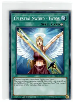 Yu-Gi-Oh! Celestial Sword- Eatos Common DLCS-EN013 Lightly Played 1st Edition - Image 1