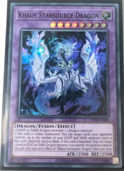 Khaos Starsource Dragon Yu-Gi-Oh! OP28-EN008 Super Rare - Image 1