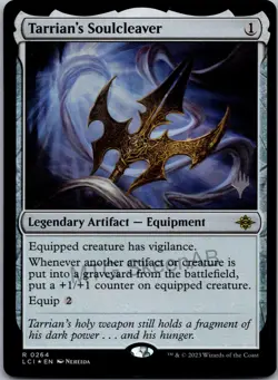 MTG SkeenAB Tarrian's Soulcleaver PACK PROMO FOIL from LCI. NM. - Image 1
