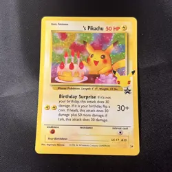 Pokemon TCG Card Birthday Pikachu 24 25th Anniversary Celebrations Promo - NM - Image 1