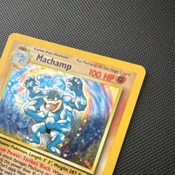 Pokemon Machamp Base Set 8/102 1st Edition Shadowless Holo Rare 100 HP - Image 3