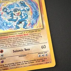 Pokemon Machamp Base Set 8/102 1st Edition Shadowless Holo Rare 100 HP - Image 5