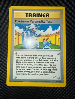 Pokemon Personality Test 102/105 Neo Destiny Near Mint - Image 1