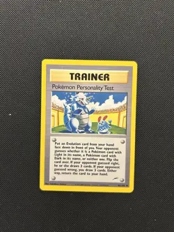 Pokemon Personality Test 102/105 | Neo Destiny | Non Holo Trainer Card MP - Image 1