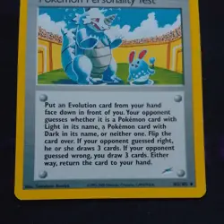 WOTC Pokemon Neo Destiny Pokemon Personality Test 102/105 VG vintage 2001 - Image 2