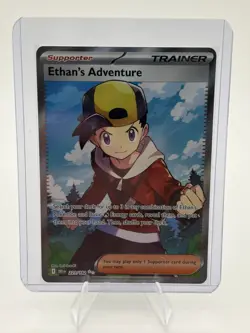 Ethans Adventure 221/182 (DRI) Destined Rivals NM Full Art Pokemon Card - Image 1