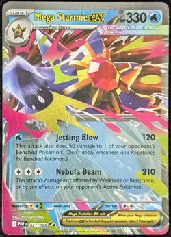 Mega Starmie ex 021/088 Perfect Order ME03 Double Rare Pokemon Card NM - Image 1