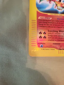 Charizard 6/165 Expedition Base Set Reverse Holo Rare Pokemon Card 2002 - Image 5