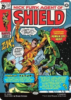 Nick Fury, Agent of SHIELD (Borderless) (0389) - MASUH MTG - Near Mint - Image 1