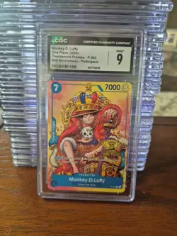 Monkey.D.Luffy (2nd Anniversary Stamped Promo) P-043 One Piece Promotion Card - Image 1