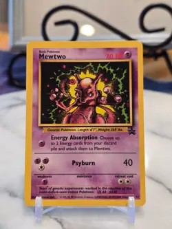 Pokemon TCG Mewtwo 14/53 Wotc Black Star Promo Promo Regular LP - Image 1