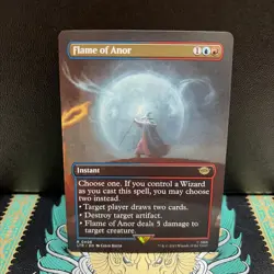Flame of Anor (LOTR Universes Beyond) NM non-foil borderless MTG #406 - Image 1