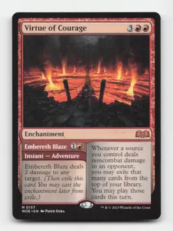 Virtue of Courage Wilds of Eldraine #157 Mythic - Image 1