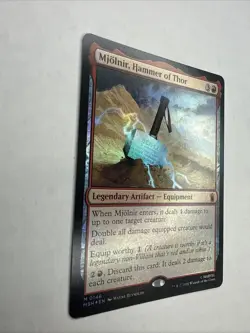 Mjolnir Hammer of Thor Marvel Super Heroes Foil NM MTG - Image 2
