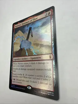 Mjolnir Hammer of Thor Marvel Super Heroes Foil NM MTG - Image 3